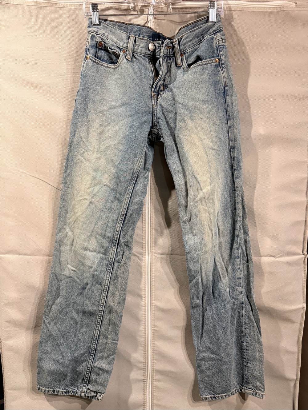 Light Wash Blue Jeans - Classic Straight Fit